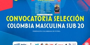 Convocatoria de la Selección Colombia Masculina Sub 20 para microciclo de trabajo – diciembre 2024