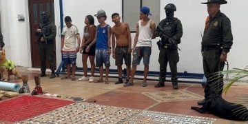 Capturados varios delincuentes en Bucaramanga con sustancias alucinógenas
