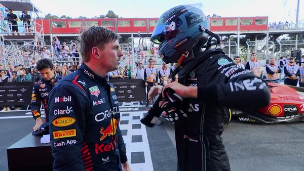 Russell responde a las amenazas de Verstappen: “Dijo que iba a ponerme la cabeza contra el muro”