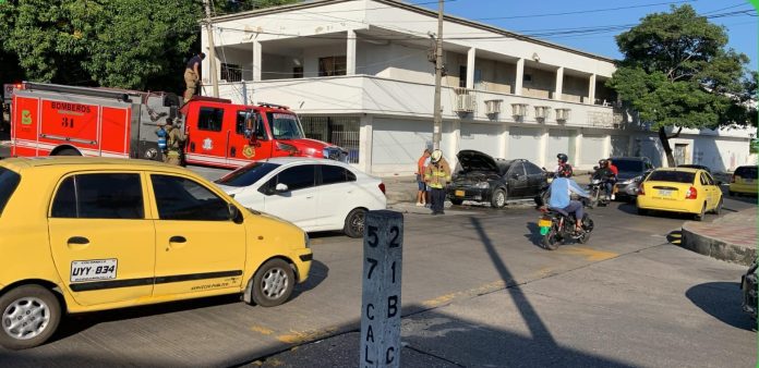 Conato de incendio vehicular en el barrio Los Andes