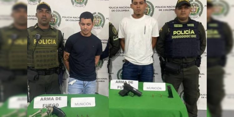 Capturan a dos hombres con armas de fuego ilegales en operativos en el sur de Barranquilla