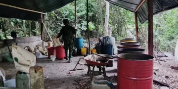 Ubicado depósito ilegal con sustancias químicas para el narcotráfico