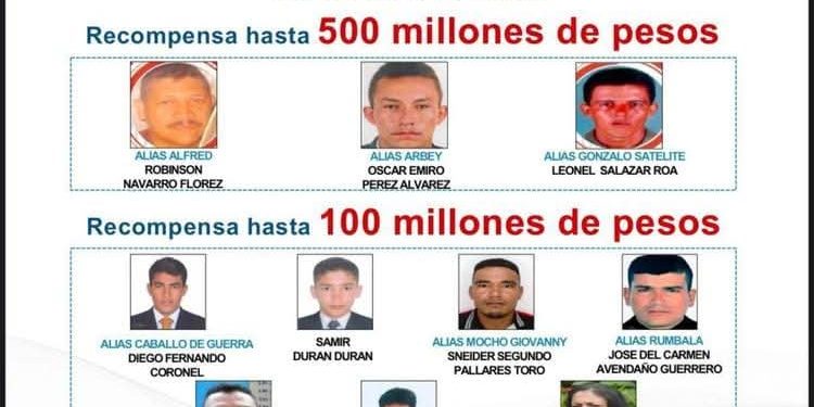 Desde $3 mil millones por cabecillas del ELN ofrece el gobierno Nacional mediante cartel