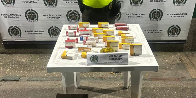 Policía Metropolitana de Santa Marta incautó más de 300 cajas de medicamentos en la vía Santa Marta – Barranquilla