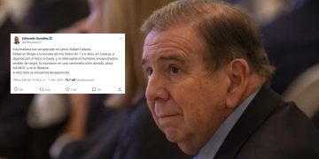Edmundo González denuncia el secuestro de su yerno, Rafael Tudares
