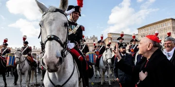 Animales bendecidos en el Vaticano durante la celebración de San Antonio Abad