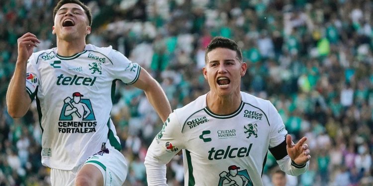 James Rodríguez brilla con León: Su primer gol emociona a la afición mexicana