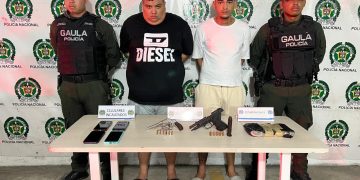 Gaula de la Policía capturó a dos presuntos extorsionistas en flagrancia en Barranquilla