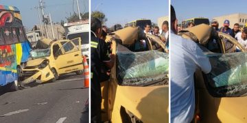 Grave accidente de tránsito en la vía Oriental dejó un muerto y dos herido