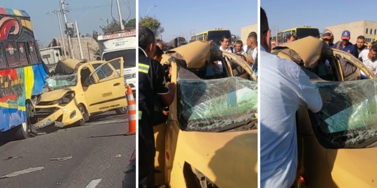 Grave accidente de tránsito en la vía Oriental dejó un muerto y dos herido