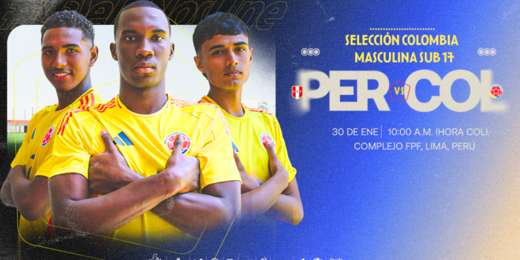 Hoy juega la Selección Colombia Sub-17 ante Perú