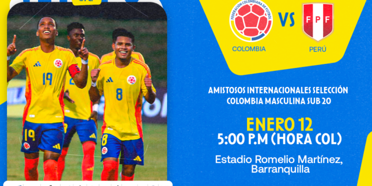 Hoy juega la Selección Colombia Sub-20 ante Perú