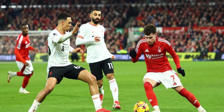 Empate entre Nottingham Forest y Liverpool en la Premier League