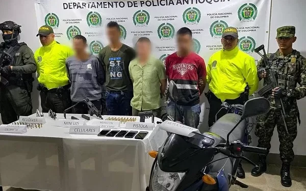 Capturados cuatro presuntos integrantes del Clan del Golfo en Pueblorico, Antioquia: serían responsables de retenes ilegales