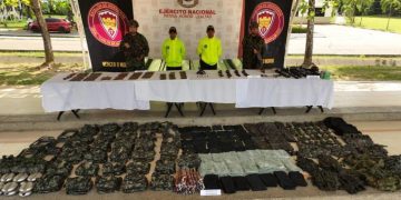 En combate contra el Clan del Golfo, el Ejército Nacional neutralizó ataque terrorista con la incautación de más de 140 kilogramos de explosivos