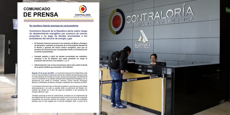 Contraloría alerta sobre racionamiento de energía en Colombia por deuda de subsidios
