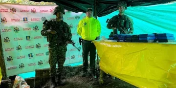 Incautada más de media tonelada de clorhidrato de cocaína avaluada en cerca de 3900 millones de pesos en Antioquia