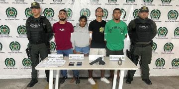 Cuatro capturados por porte ilegal de armas y otros delitos en Soledad, Atlántico