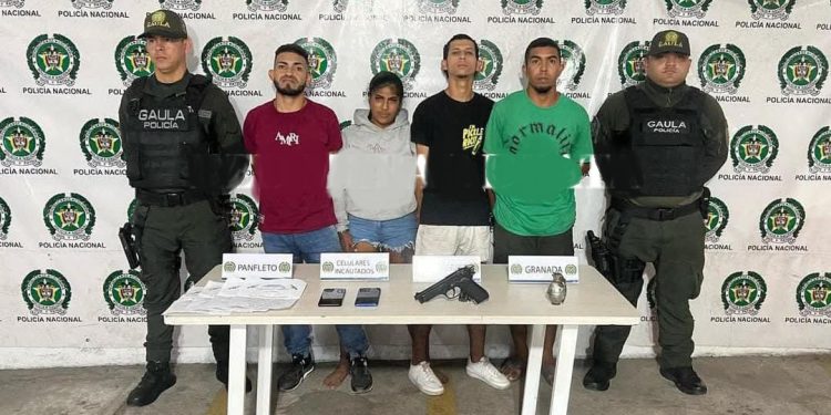Cuatro capturados por porte ilegal de armas y otros delitos en Soledad, Atlántico
