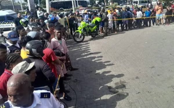 Vía pública cerca del Castillo de San Felipe, escenario de asesinato a plena luz del día