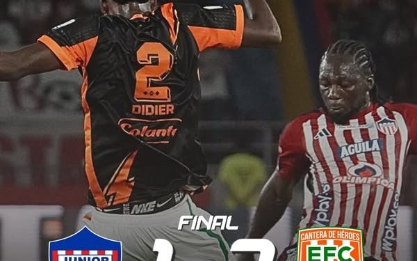 Envigado da la sorpresa y vence a Junior 2-1 en Barranquilla