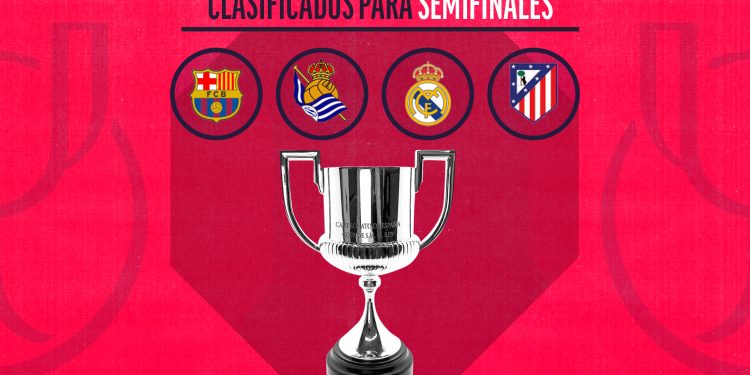 Definidas las semifinales de la Copa del Rey: Barcelona-Atlético y Real Sociedad-Real Madrid