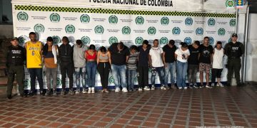 Asegurados 18 presuntos integrantes de Cordillera, estarían implicados en extorsiones y tráfico local de estupefacientes