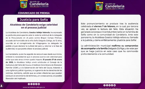 Caso Sofía Delgado: nuevo aplazamiento en el juicio genera preocupación en la familia