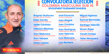 Convocatoria para microciclo de la Selección Colombia Masculina Sub-16 – Cuadrangular Internacional
