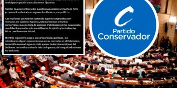 El Partido Conservador reafirma su independencia del Gobierno Nacional