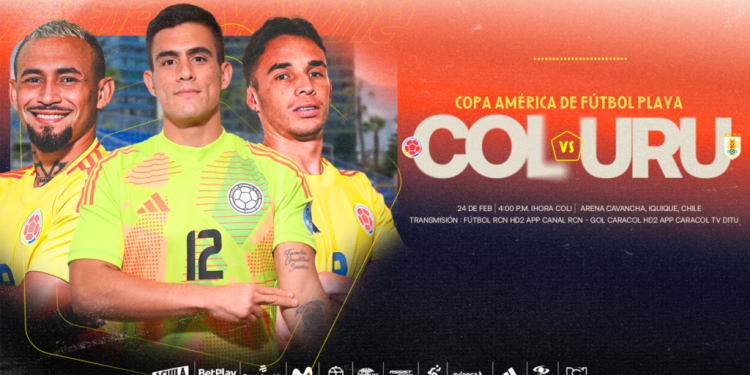 ¡Hoy juega Colombia! Selección Colombia de Fútbol Playa enfrenta a Uruguay en la CONMEBOL Copa América Chile 2025