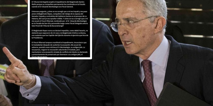 Uribe cuestiona imparcialidad en su proceso judicial: Impedimentos no declarados por jueces y fiscales
