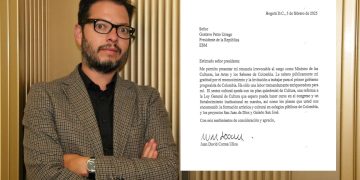 Ministro de Cultura, Juan David Correa, presenta su renuncia irrevocable al presidente Petro