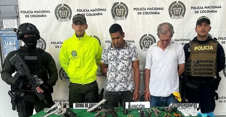 Capturados alias “Samir” y “Cucho”, presuntos armeros de “Los Costeños” con armamento y droga en Barranquilla