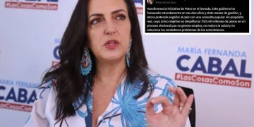 María Fernanda Cabal: “Hundiremos la iniciativa de Petro en el Senado”