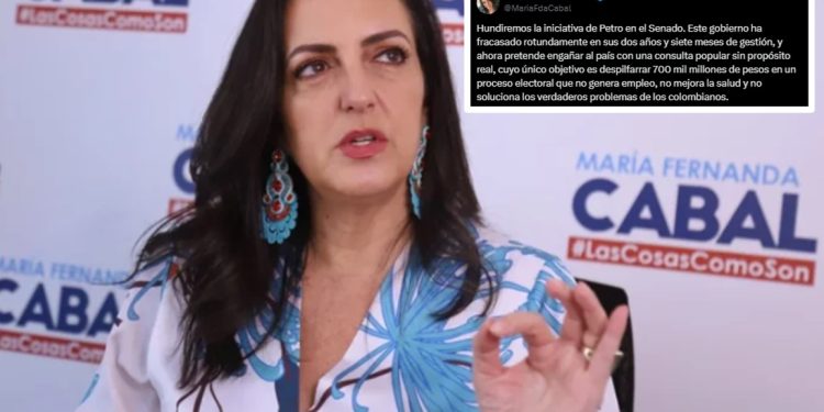 María Fernanda Cabal: “Hundiremos la iniciativa de Petro en el Senado”