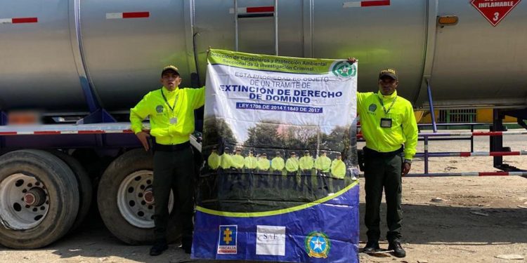 Extinción de dominio a camiones de supuesta red delictiva al servicio del ELN por hurto de combustibles