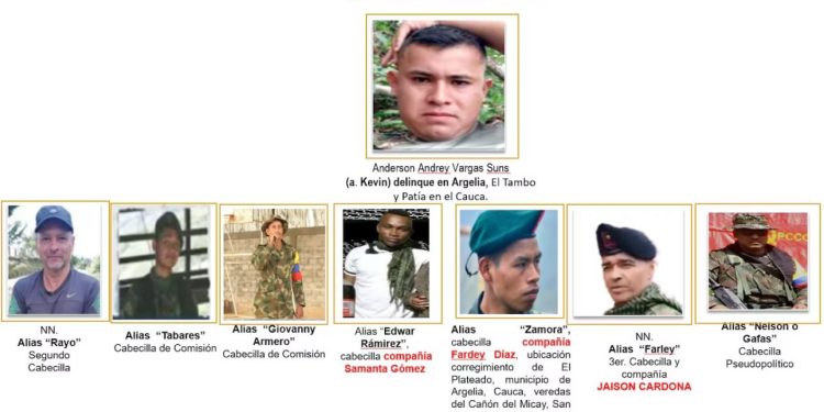Identifican a ocho presuntos responsables del secuestro de policías y soldado en El Plateado, Cauca