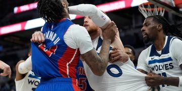 Video | Caos en la NBA: Pelea en el Timberwolves vs. Pistons deja siete expulsados
