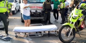 Dos personas muertas tras ser arrolladas por una ambulancia en accidente de tránsito en Barranquilla
