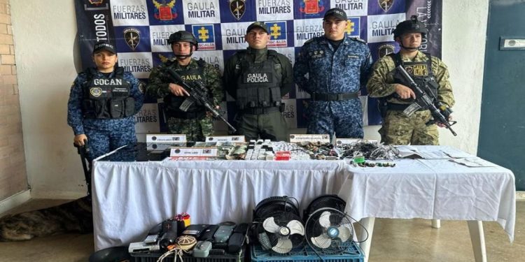 Ejército, Policía e INPEC desarticulan ‘call center’ extorsivo en Guaduas