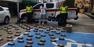 Un capturado con más de 66 kilos de marihuana en la Vía al Mar