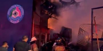 Bodega de reciclaje terminó consumida por un incendio en el centro de Barranquilla