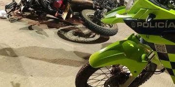 Fuerte accidente entre motociclistas deja dos heridos en el Malecón de Puerto Colombia