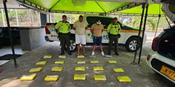 Llevaban en el carro 20 kilos de marihuana que iba para Cartagena