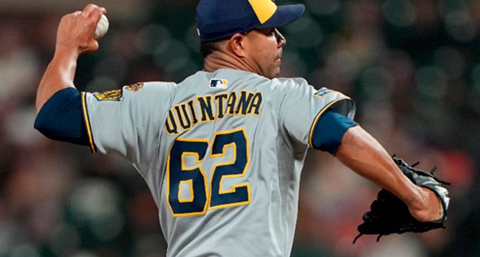 Quintana logra tercer triunfo con los Cerveceros