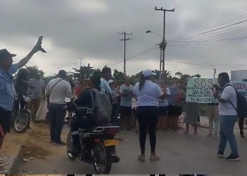 Bloqueo de vía en Soledad por basurero a cielo abierto y presencia de delincuencia