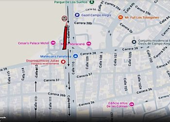 Cierres viales en la carrera 38 con avenida Circunvalar debido a trabajos en la red de alumbrado público