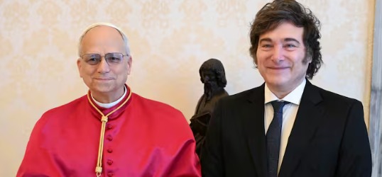 León XIV y Javier Milei dialogan sobre cohesión social y posible visita papal a Argentina