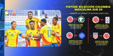 Cambios en el calendario de la Selección Colombia Sub-20 en la Kheops U20 Summit of Nations 2025